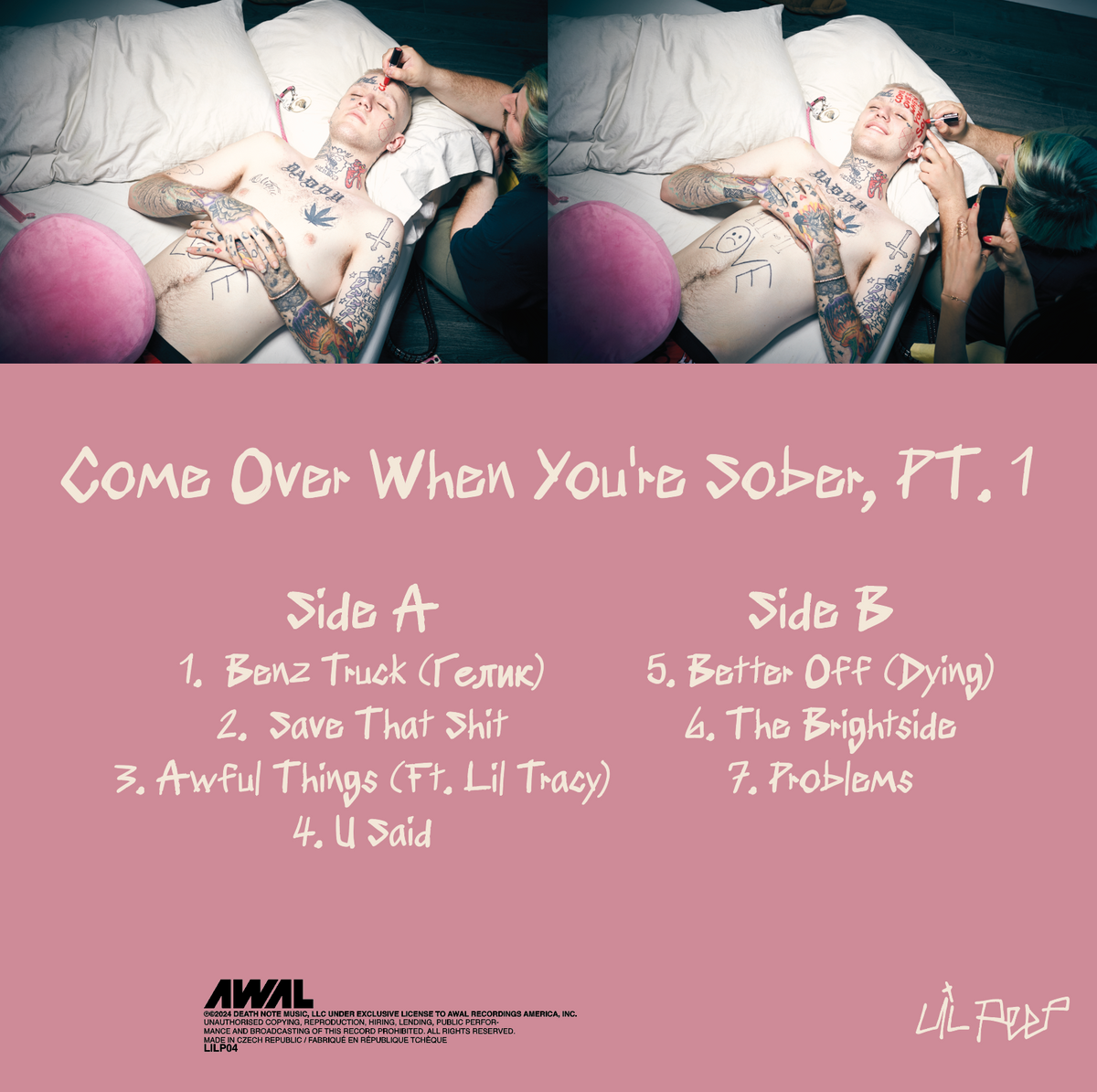 Lil peep - come over when you’re selling sober pt. 1 & 2 vinyl